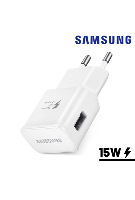 Caricabatteria USB 15W Carica Rapida Originale Samsung - Bianco
