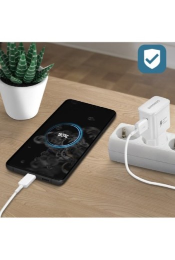 Caricabatteria USB 15W Carica Rapida Originale Samsung - Bianco