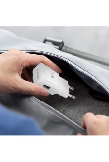 Caricabatteria USB 15W Carica Rapida Originale Samsung - Bianco