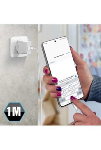 Caricabatterie originale Vivo + cavo USB-C ricarica rapida 18W - Bianco