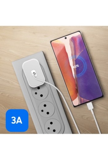 Caricabatteria USB-C originale Samsung da 25 W Cavo da USB-C a USB-C Power Delivery 3.0 - bianco