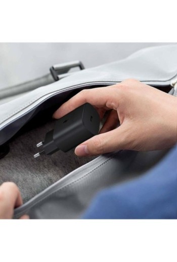 Caricabatteria USB-C originale Samsung da 25 W Cavo da USB-C a USB-C Power Delivery 3.0 - nero