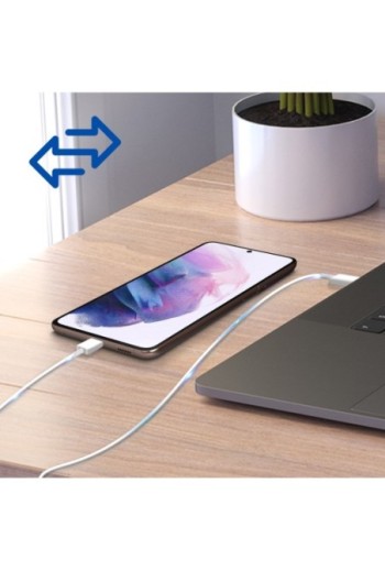 Caricabatterie da Muro USB-C Originale Samsung da 45 W + Cavo da USB-C a USB-C Super Fast Charging 2.0 - Bianco