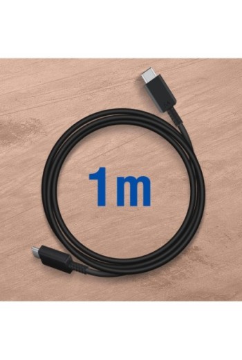 Caricabatterie da Muro USB-C Originale Samsung da 45 W + Cavo da USB-C a USB-C Super Fast Charging 2.0 - Nero