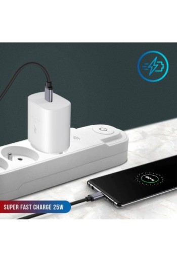 Caricabatterie ultra-veloce USB-C Power Delivery 25W Originale Samsung EP-TA800EWE - Bianco