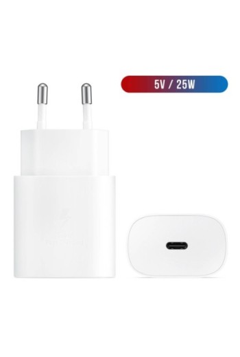 Caricabatterie ultra-veloce USB-C Power Delivery 25W Originale Samsung EP-TA800EWE - Bianco