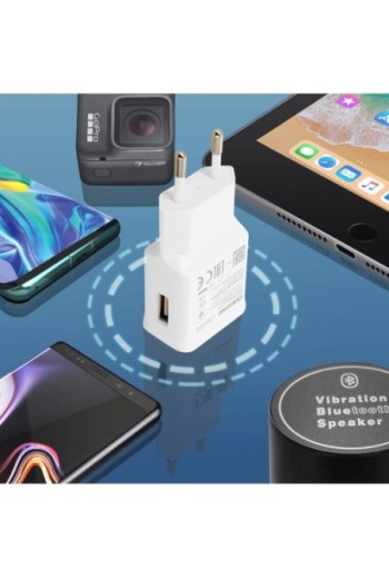 Caricabatterie USB originale Samsung Quick Charge 3.0 + cavo USB-C - Bianco