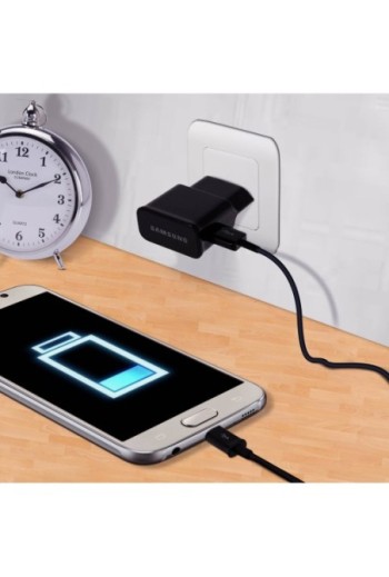 Caricabatterie da muro USB Originale Samsung + Cavo micro-USB ETA0U81