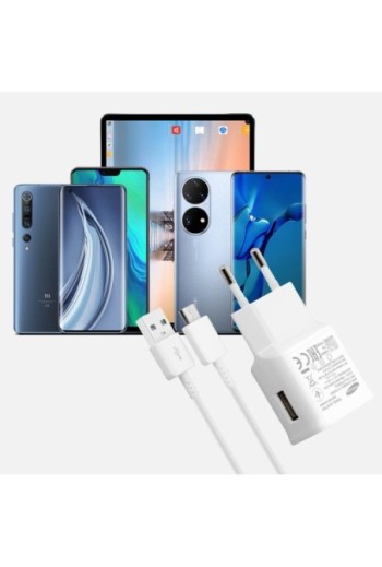 Caricabatteria originale Samsung + Cavo USB Type C – Bianco