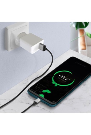 Caricabatterie con Adattatore da Muro per Smartphone USB 2.1A 10W - Bianco