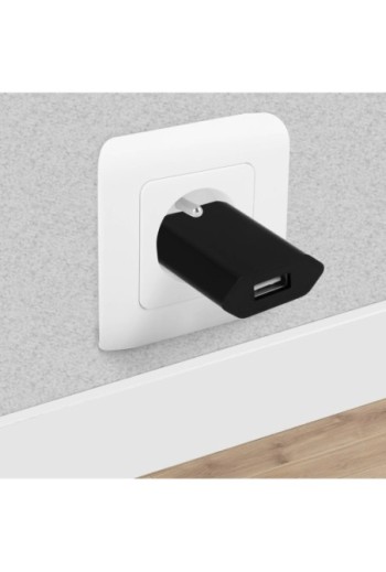 Caricabatterie Adattatore da muro USB 1A – Nero