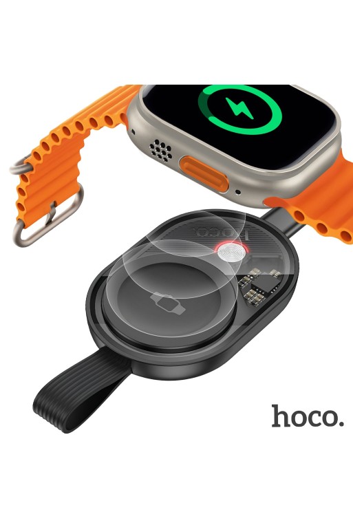 Caricatore Magnetico Apple Watch 2 5W con Presa USB-C – Hoco Nero