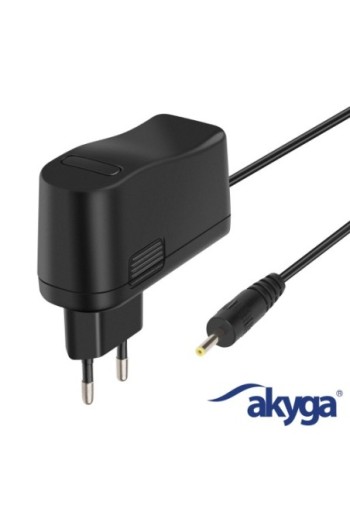 Caricabatterie da muro Tablet con connettore 2 5 x 0 7 mm 10W Nero Akyga