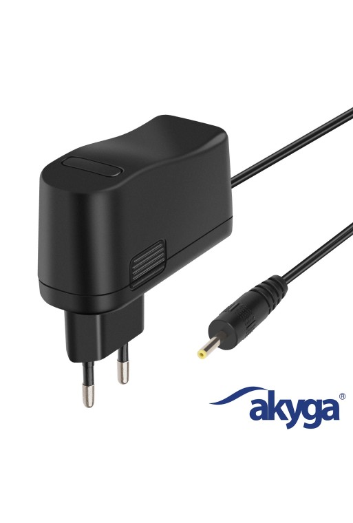 Caricabatterie da muro Tablet con connettore 2 5 x 0 7 mm 10W Nero Akyga