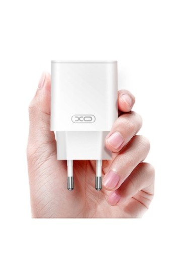 Caricabatterie USB-C 20W + cavo da USB-C a Lightning per iPhone - XO bianco