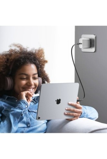 Caricabatterie USB-C per Smartphone e Tablet Power Delivery 20W - Bianco