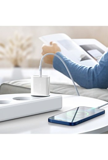 Caricabatterie USB-C per Smartphone e Tablet Power Delivery 20W - Bianco