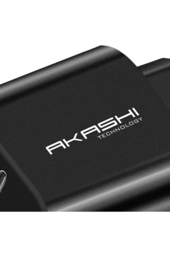 Caricabatterie da Parete USB-C Akashi Carica Rapida 20 W - Nero