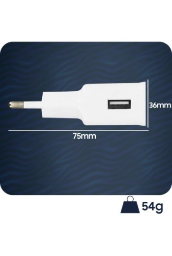 Caricabatteria Fast Charge 1 5 A con Cavo Lightning - Bianco