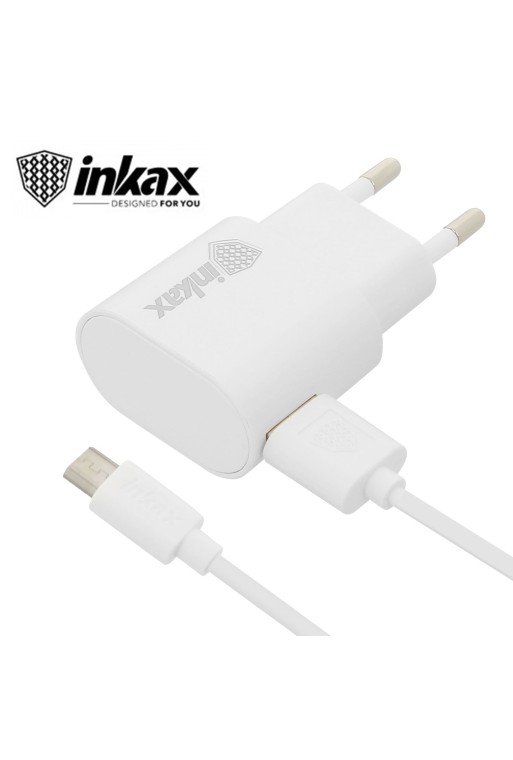 Caricabatterie Inkax 1A + Cavo Micro USB per Smartphone