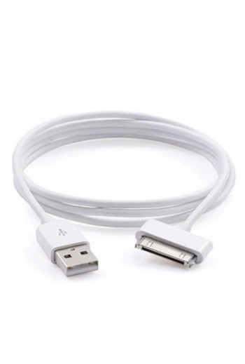 Caricabatterie da muro USB + Cavo Apple 30-pin – Bianco