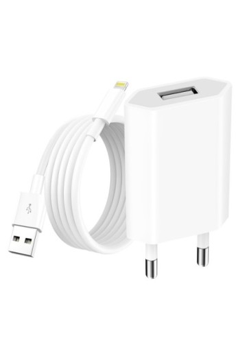 Caricabatterie + Cavo USB connettore Lightning