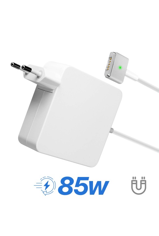 Caricabatterie MacBook MagSafe 2 Magnetico Carica Rapida 85W Indicatore LED - Bianco