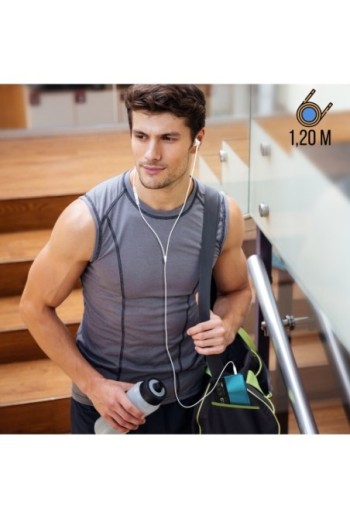 Pack 2-in-1: Caricatore USB-C da 20W + Auricolari Cablati Jack 3 5 mm Kit Mani Libere - Bianco