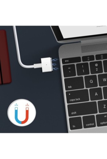 Caricabatterie da parete MagSafe 2 45W A2-45 LinQ - Bianco per Apple MacBook Air (2a generazione)