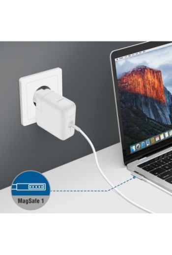 Caricabatterie MagSafe 45W AP-45 LinQ - Bianco per Apple MacBook Air (1a generazione)