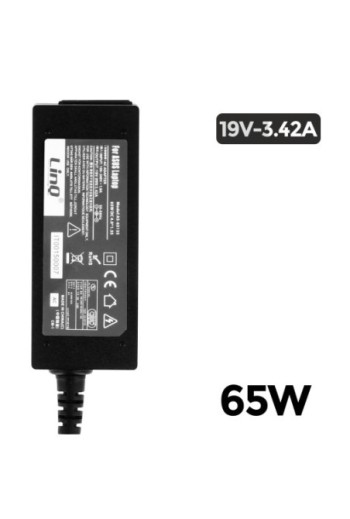 Caricabatterie a Muro PC 65W 19V 3.42A estremità 4.0*1.35 mm LinQ - Nero per Asus