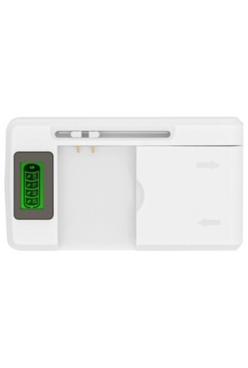 Caricabatterie universale con LCD + porta USB 1A