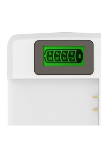 Caricabatterie universale con LCD + porta USB 1A