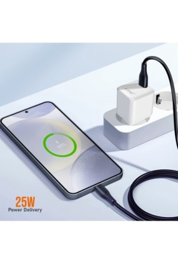 Caricatore da Muro USB-C Power Delivery 25W - LinQ Bianco