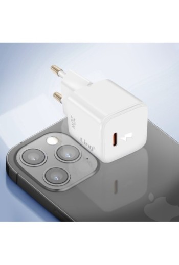 Caricatore da Muro USB-C Power Delivery 20W - LinQ Bianco