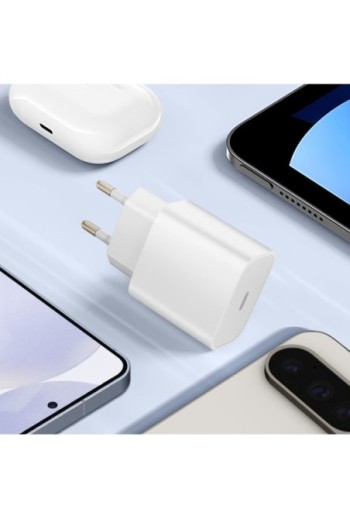 Caricatore da parete USB-C Power Delivery 20W – Inkax Bianco