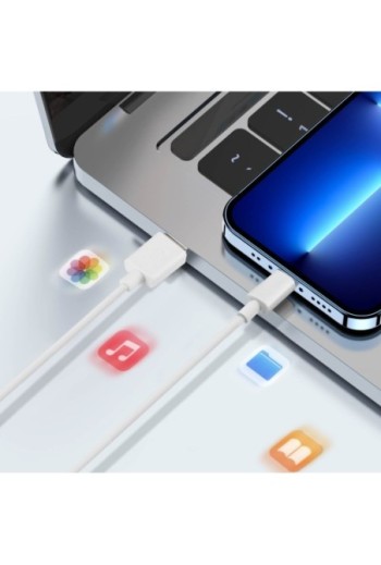 Caricabatterie USB + cavo Lightning bianco - set di ricarica per iPhone LinQ