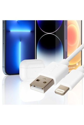 Caricabatterie USB + cavo Lightning bianco - set di ricarica per iPhone LinQ