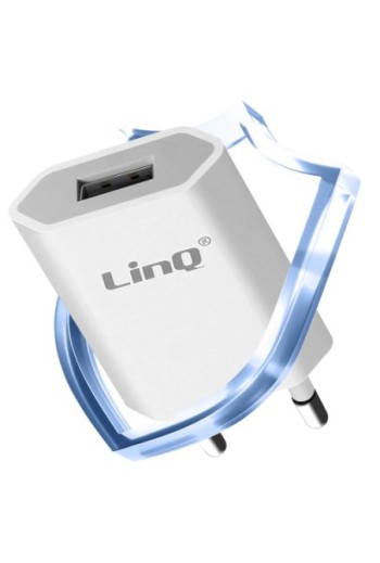 Caricabatterie iPhone: spina da parete USB + cavo USB a Lightning LinQ - bianco