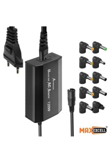 Caricatore universale per notebook 120W con punte multiple – MaxExcell
