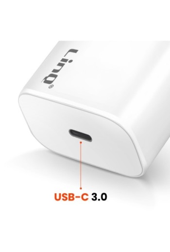 Caricabatterie da muro rapido USB-C 45W Power Delivery 3.0 - bianco LinQ