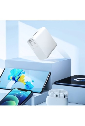 Caricabatterie da viaggio universale 32W – spine UE / USA / UK / AUS - Akashi bianco
