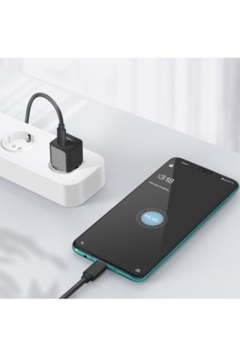 Caricabatterie da muro USB-C SuperGaN 30W carica rapida - Akashi nero