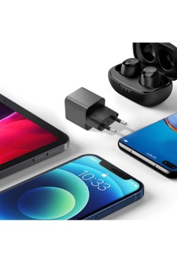 Caricabatterie da muro USB-C SuperGaN 30W carica rapida - Akashi nero