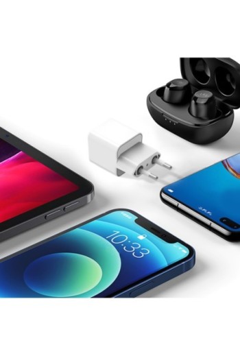 Caricabatterie da muro USB-C SuperGaN 30W carica rapida - Akashi bianco