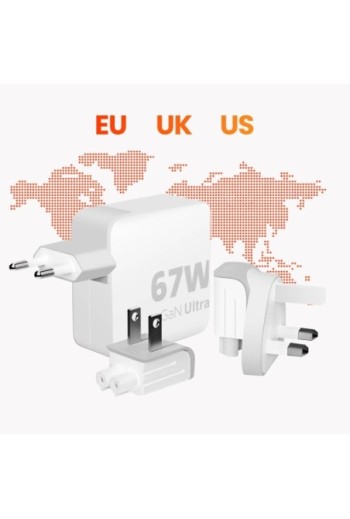 Caricabatterie da viaggio GaN-Ultra 67W Xtorm - 2x USB-C Power Delivery + cavo USB-C