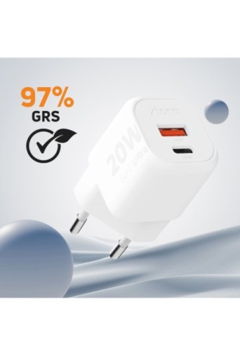 Caricabatterie USB-C 20W + USB - Xtorm GaN² Ultra