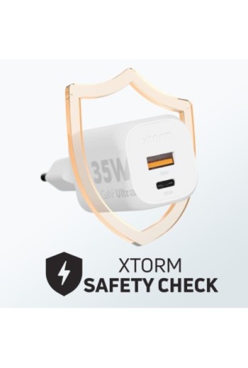 Caricabatterie USB-C 35W + USB - Xtorm GaN² Ultra