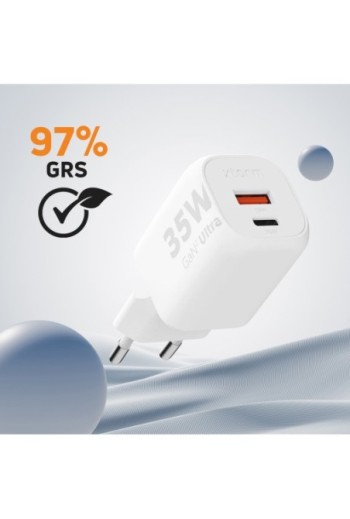 Caricabatterie USB-C 35W + USB - Xtorm GaN² Ultra
