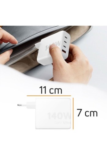 Caricabatterie per computer portatili USB-C 140W + USB - Xtorm GaN² Ultra